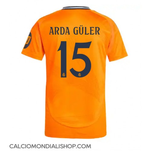 Maglie da calcio Real Madrid Arda Guler #15 Seconda Maglia 2024-25 Manica Corta